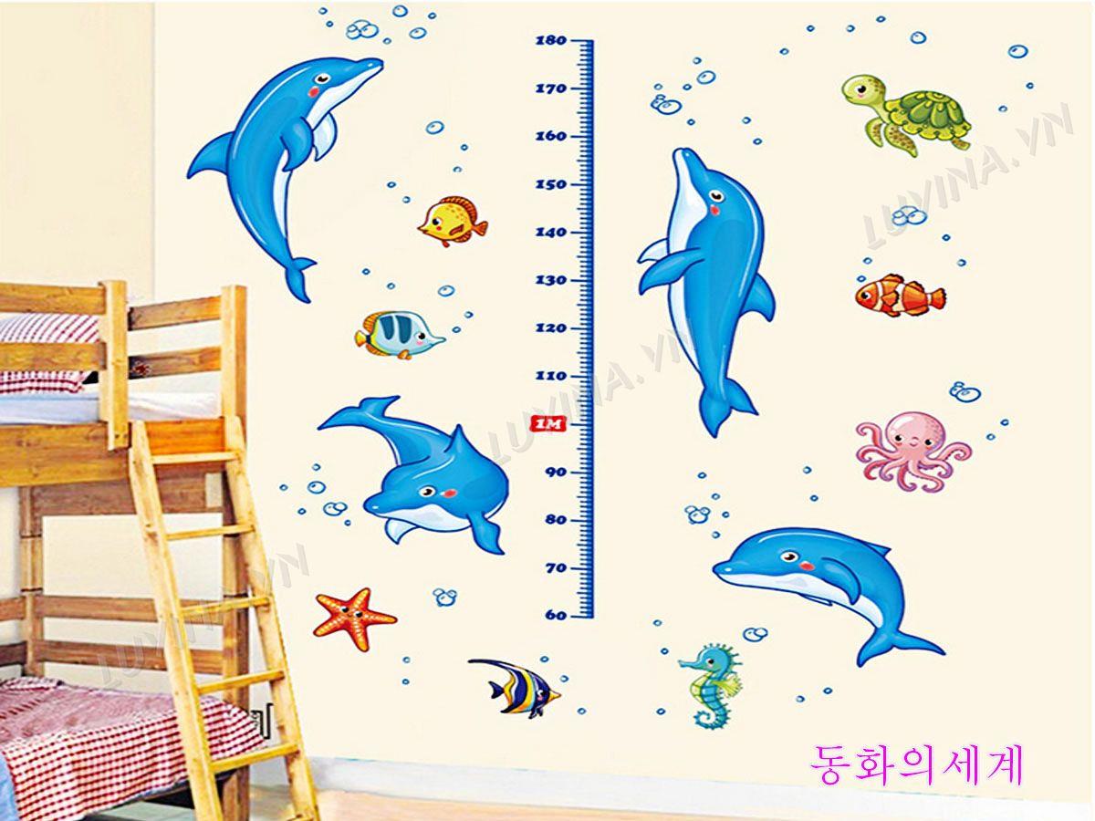 DECAL TRANG TRÍ THƯỚC CÁ HEO