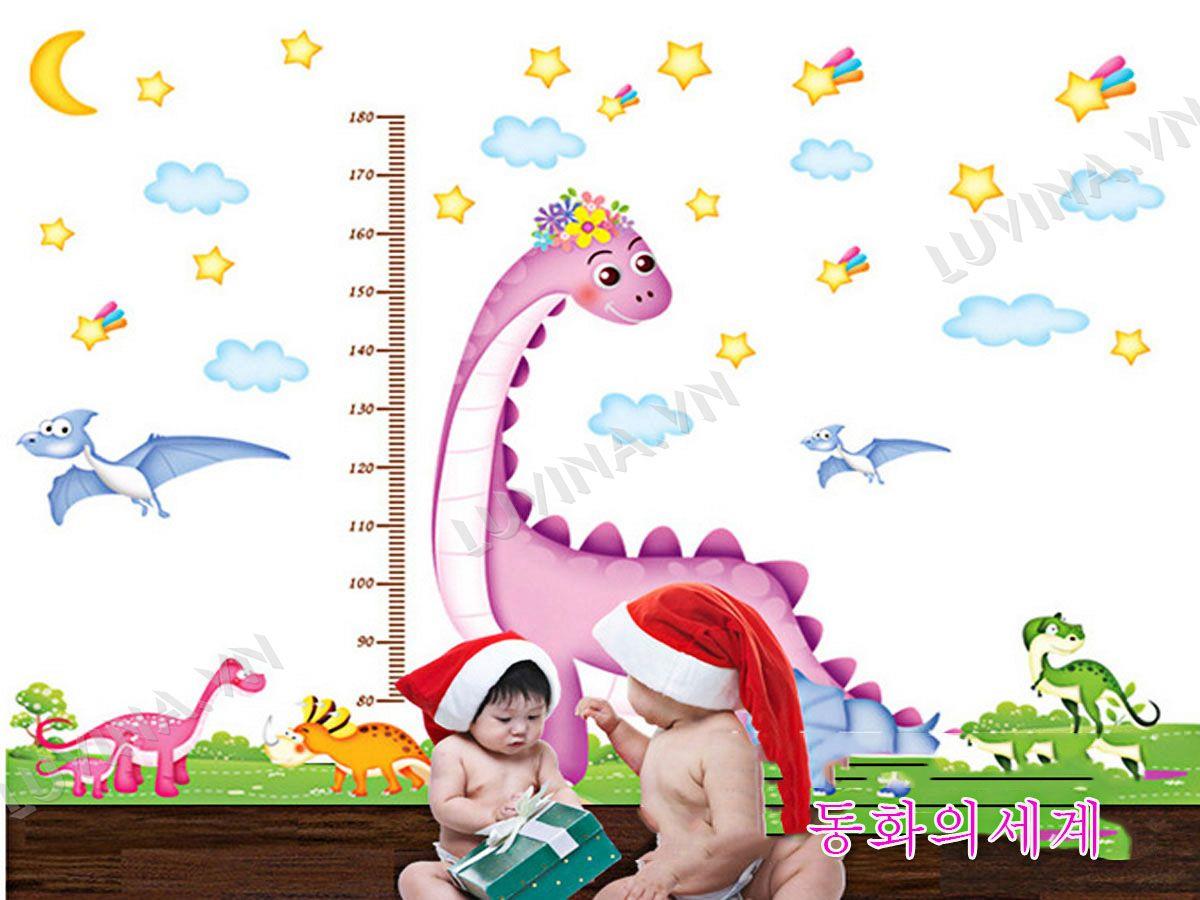 DECAL TRANG TRÍ THƯỚC KHỦNG LONG