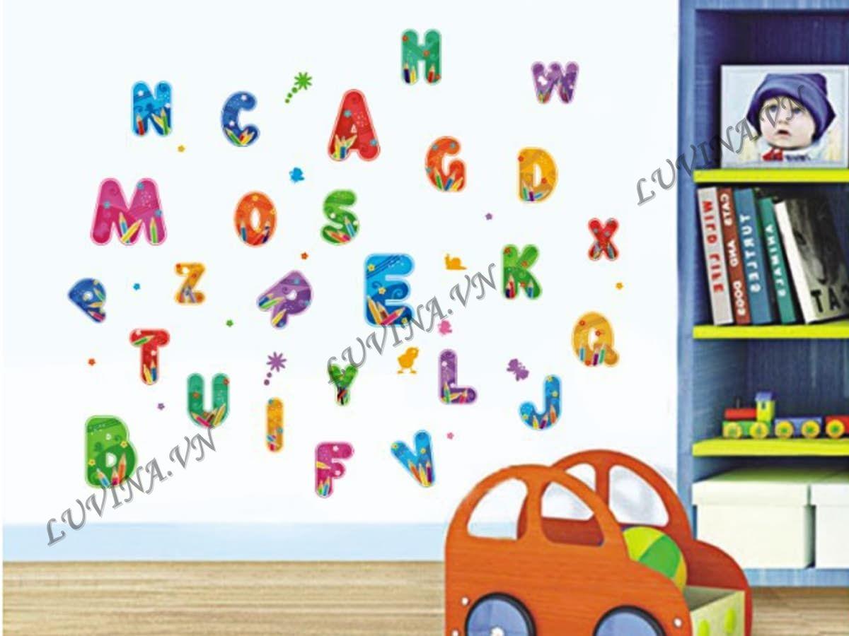 DECAL TRANG TRÍ BẢNG BÚT CHÌ